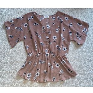 Sienna Sky Floral Blouse Sz L
